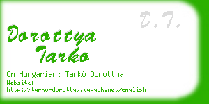 dorottya tarko business card